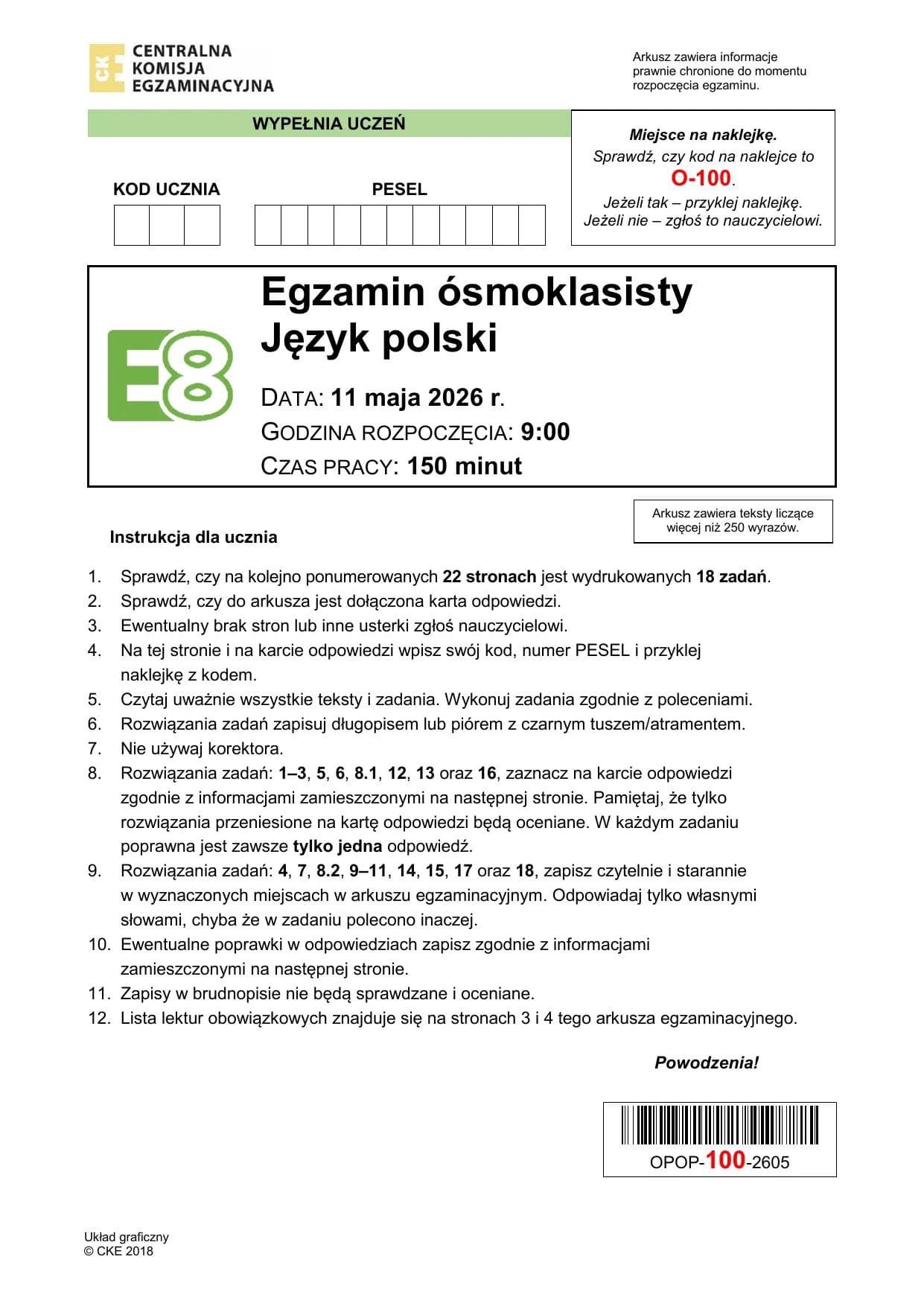 Język polski — Maj 2026
