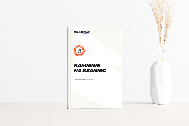Okładka książki Kamienie na szaniec na białym tle.