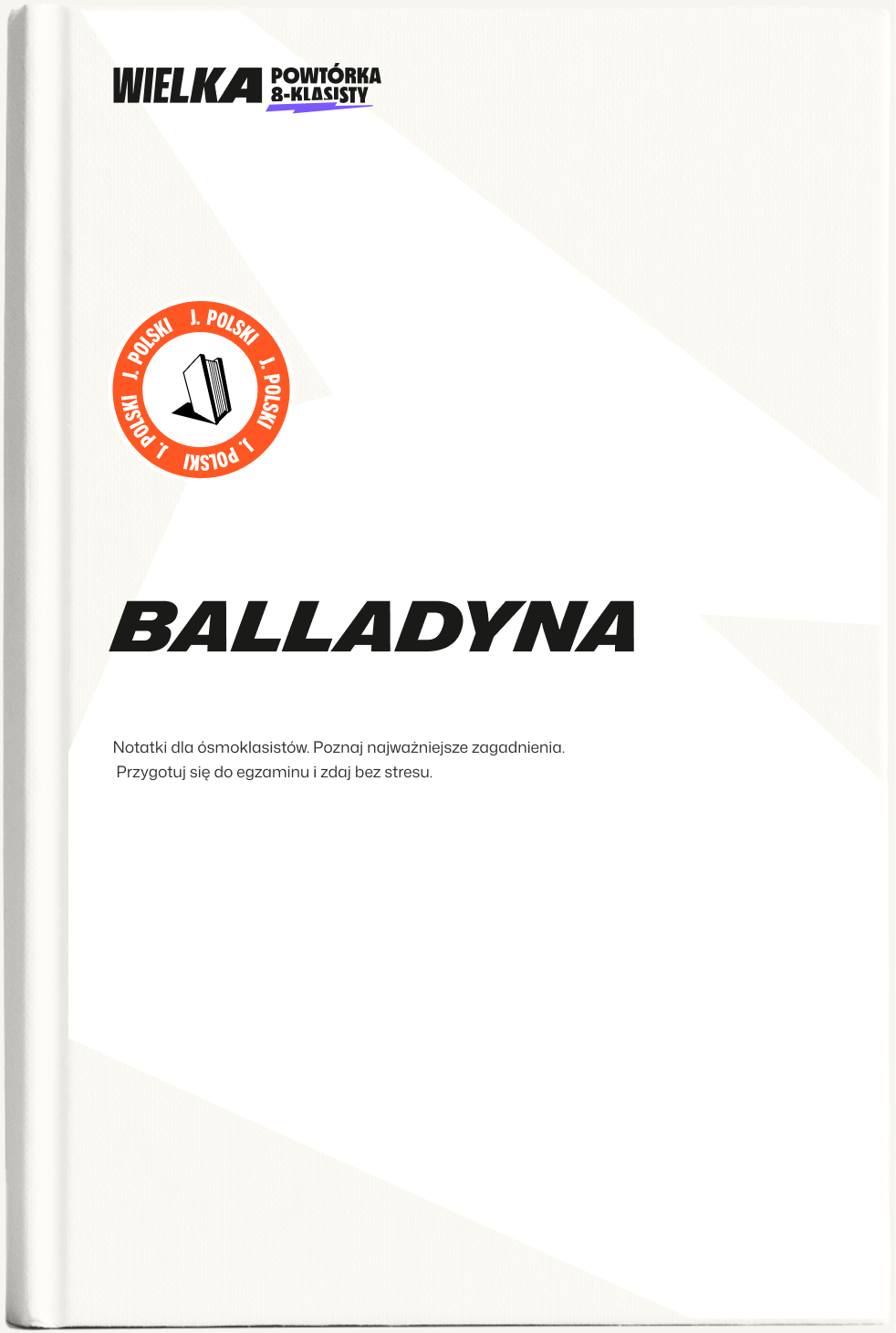 Okładka podręcznika 'Balladyna' dla ósmoklasistów.